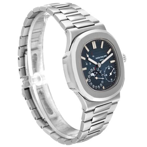 patek philippe nautilus blue dial steel men's watch 5712/1a-001 57121a001|Patek Philippe Nautilus 5712/1A.